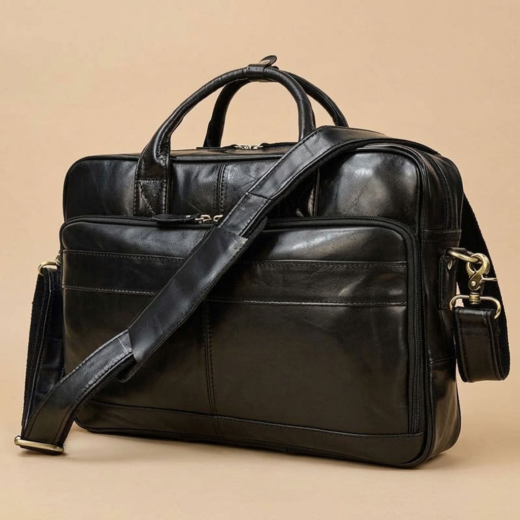 Cartable ordinateur homme en cuir – Le Chancelier VALMONT