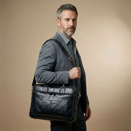 Cartable ordinateur homme en cuir – Le Chancelier VALMONT