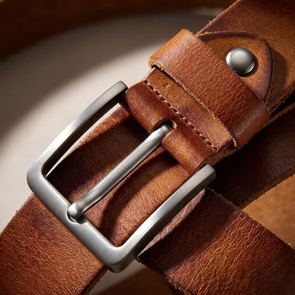 Ceinture en cuir rétro "Le Faubourg" VALMONT