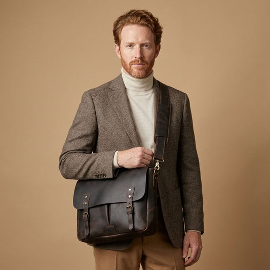 Sacoche reporter en cuir homme – Le Reporter VALMONT OFFICIEL