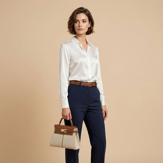 Sac à Main Trapèze en Toile | Modèle Éclipse