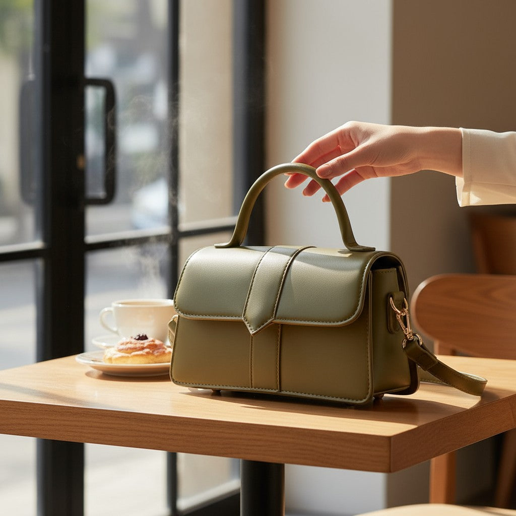 Petit Sac Carré Souple Minimaliste | VALMONT