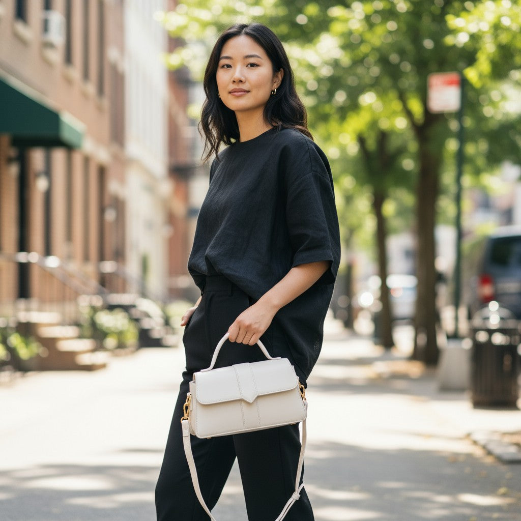 Petit Sac Carré VALMONT– Souple Minimaliste