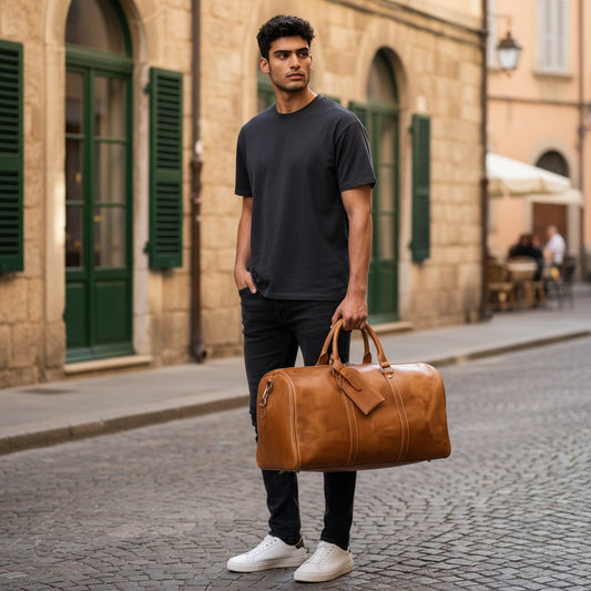 Sac Weekender VALMONT – Cuir Pleine Fleur