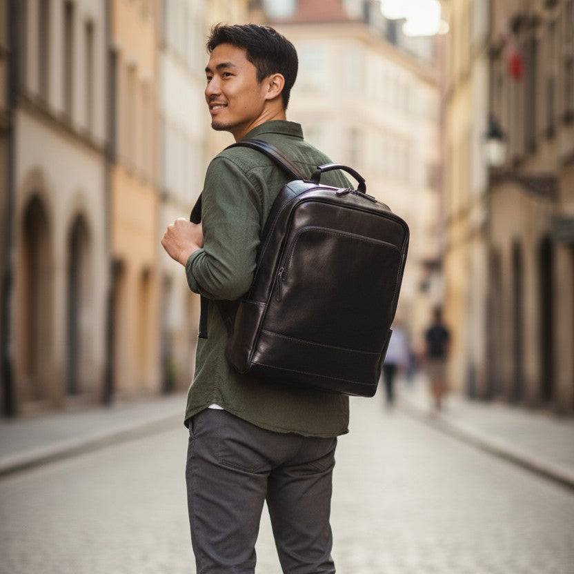 Sac à Dos VALMONT En Cuir Intégral “Oslo”