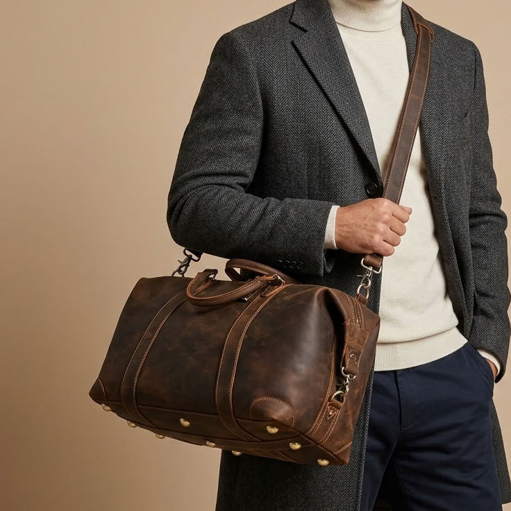Sac de Voyage Homme en Cuir "Le Marius" | VALMONT VALMONT