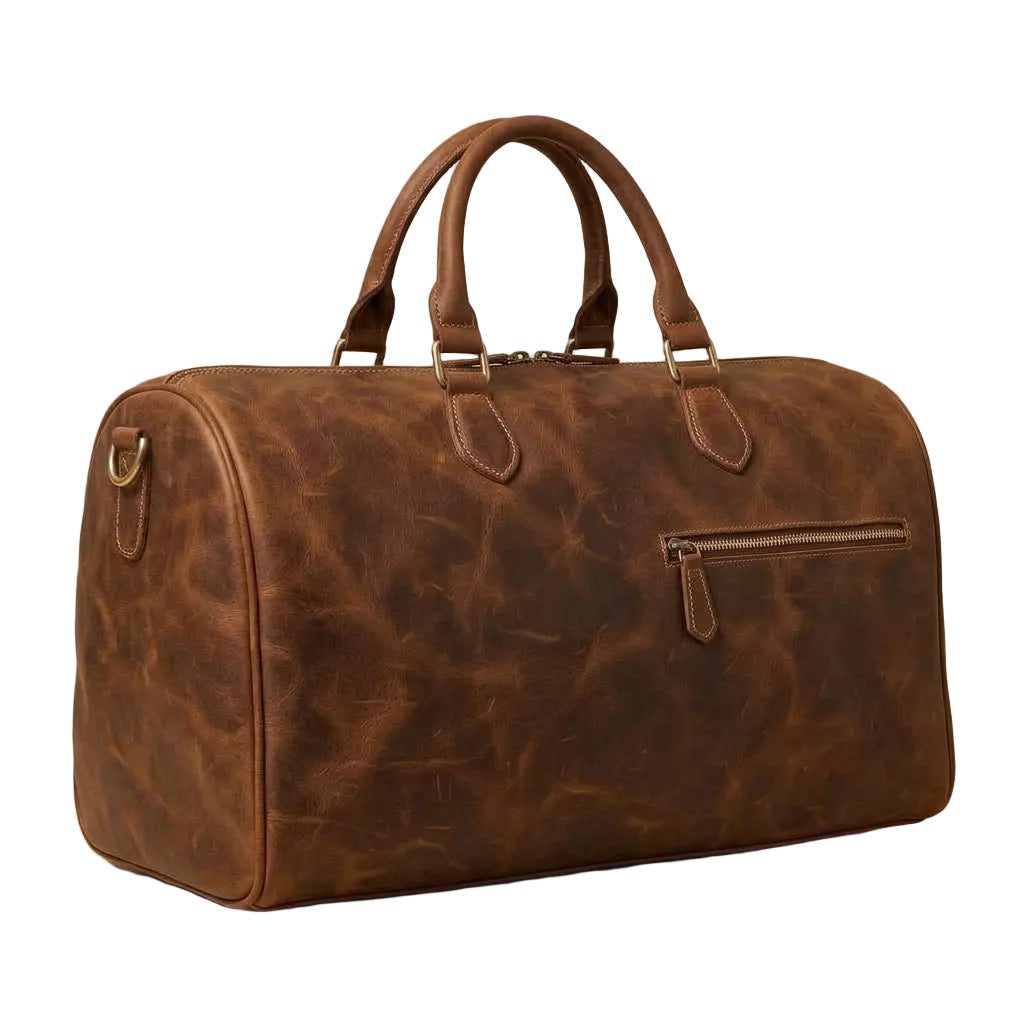 Sac de Voyage Weekend Homme en Cuir Marron "Héritage" | VALMONT VALMONT