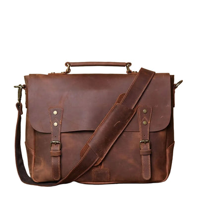 Sacoche reporter en cuir homme marron – Le Reporter VALMONT OFFICIEL