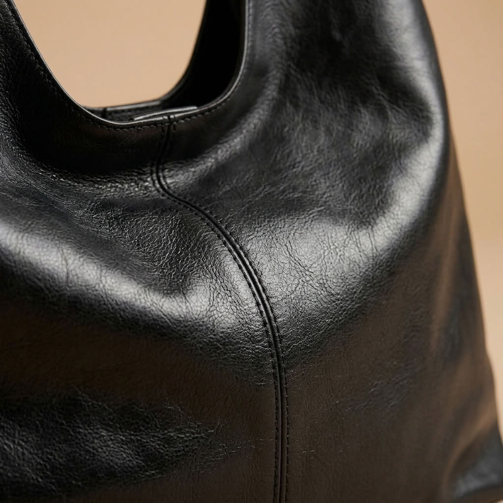 Sac hobo femme en cuir de vachette grand format "Héloïse" VALMONT