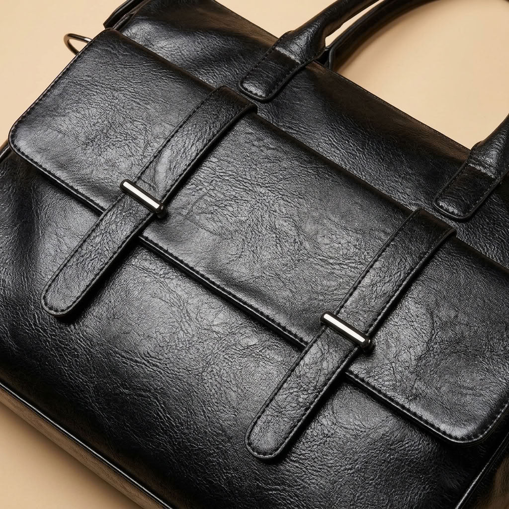 Sac Ordinateur Homme en Cuir | Léon VALMONT OFFICIEL
