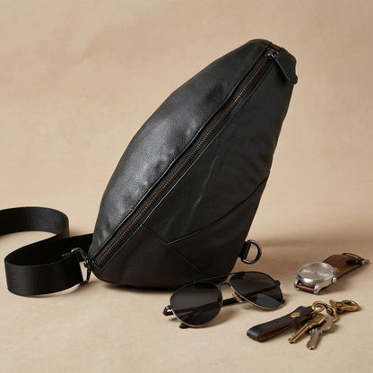 Sac Banane Homme en Cuir Véritable "Marco" | VALMONT VALMONT
