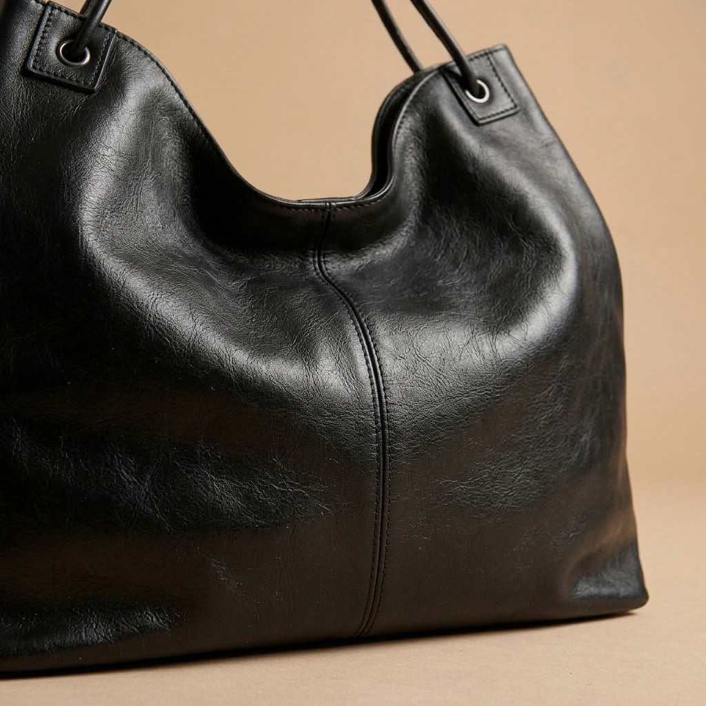 Sac hobo femme en cuir de vachette grand format "Héloïse" VALMONT