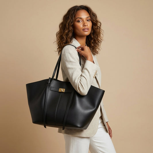 Sac Cabas VALMONT Ailé Noir