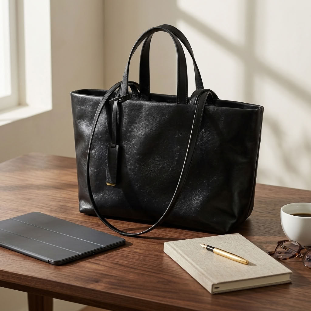 Sac cabas femme en cuir de vachette "Clémence" VALMONT