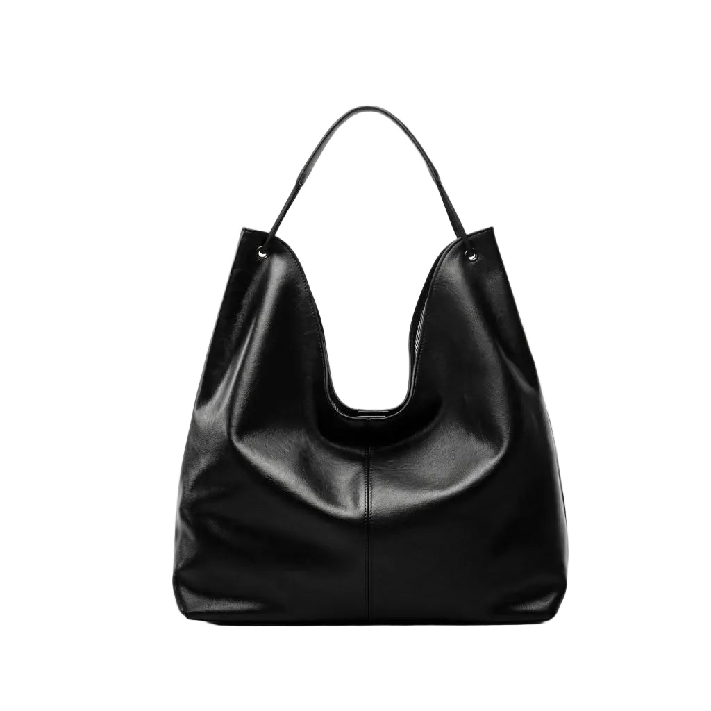 Sac hobo femme en cuir de vachette grand format "Héloïse" VALMONT