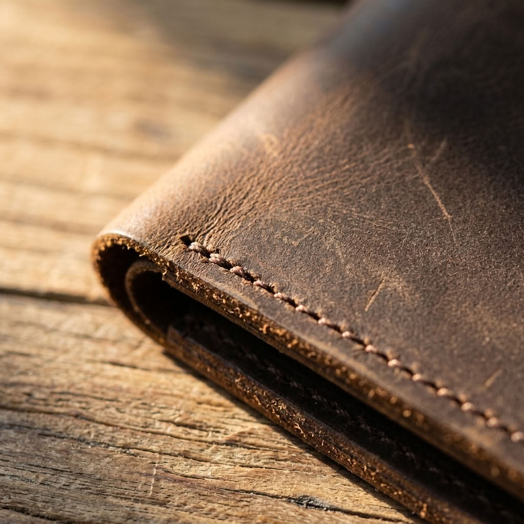 Portefeuille Cuir Homme Crazy Horse "L’Héritier" | VALMONT VALMONT