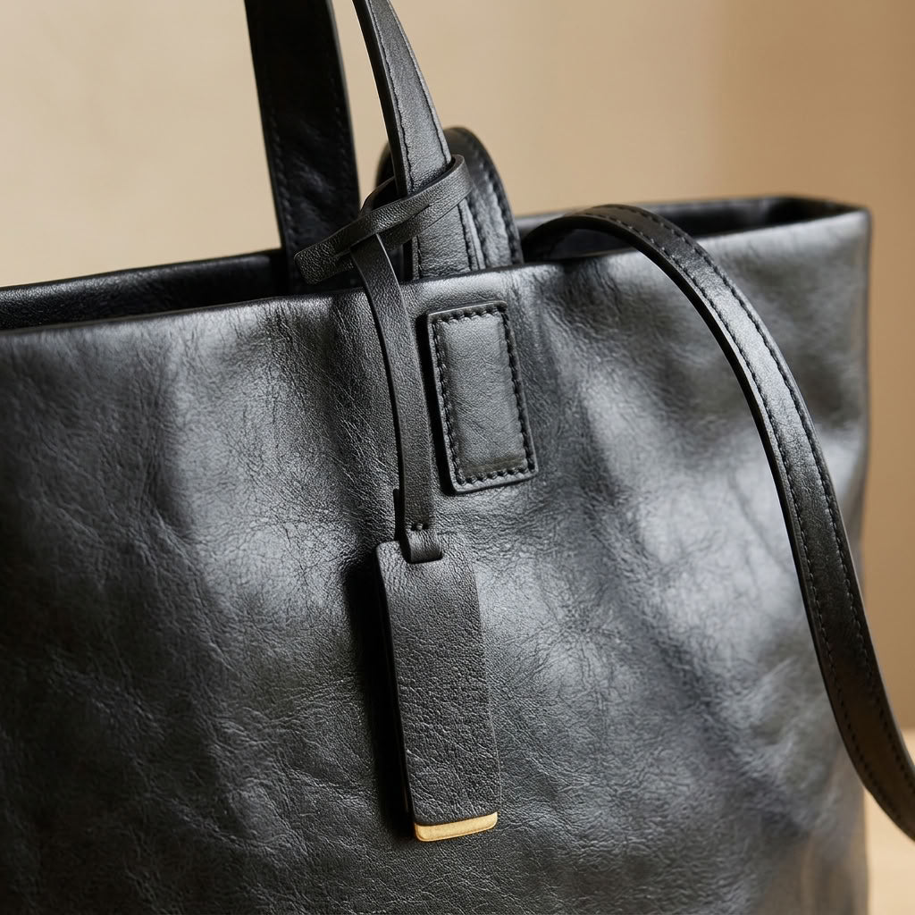 Sac cabas femme en cuir de vachette "Clémence" VALMONT