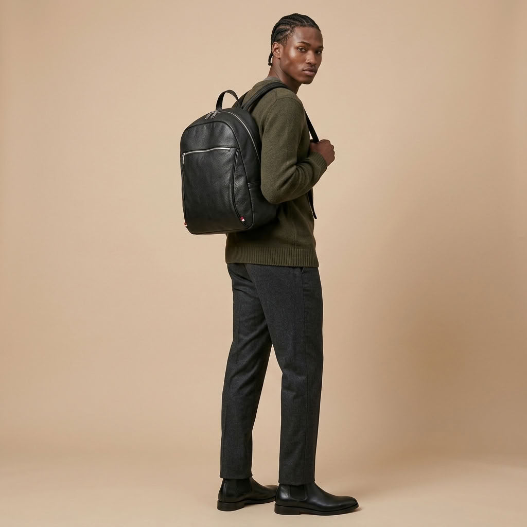 Sac à Dos Homme en Cuir Véritable "Marlowe" | VALMONT VALMONT OFFICIEL