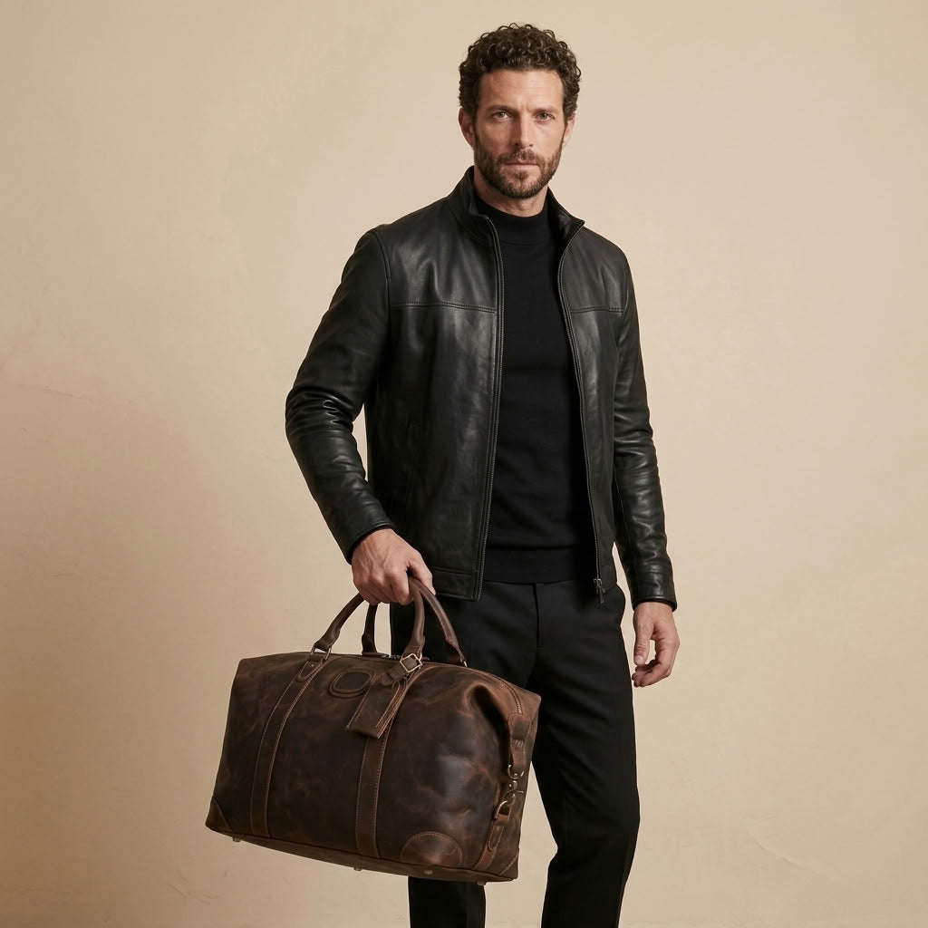 Sac de Voyage Homme en Cuir "Marius" | VALMONT VALMONT