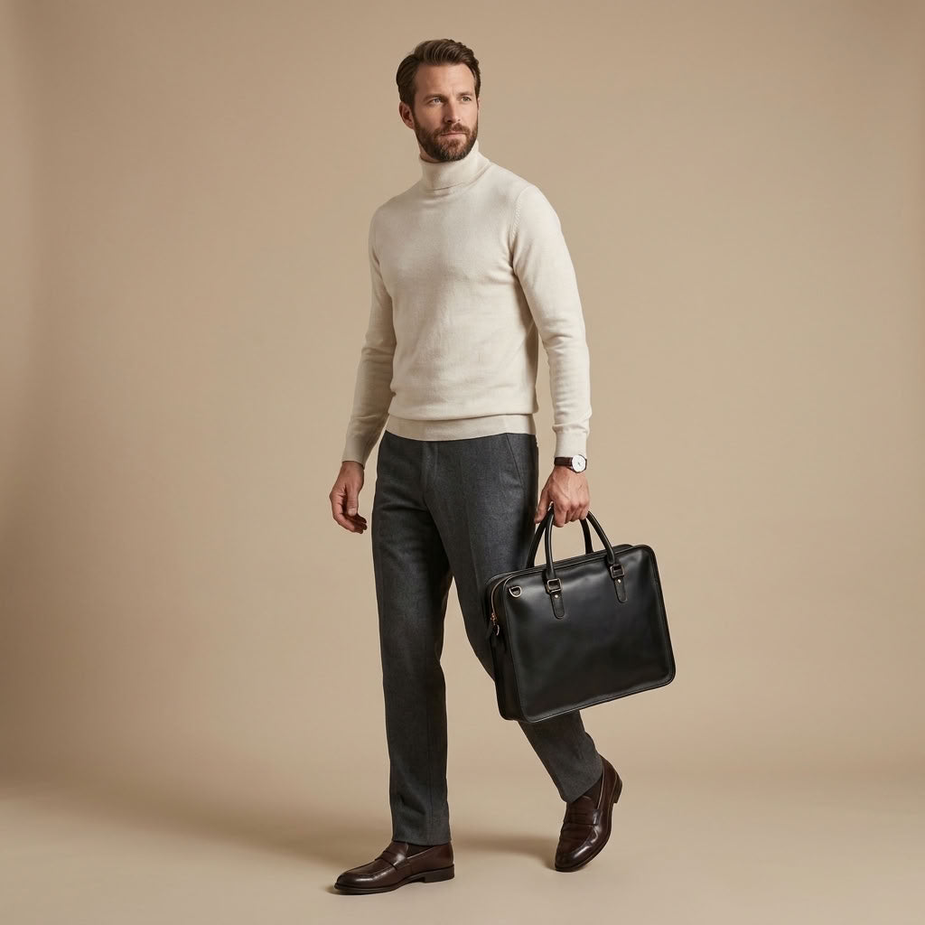 Sacoche Ordinateur Homme en Cuir "Alban" | VALMONT VALMONT OFFICIEL