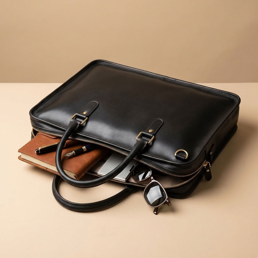 Sacoche Ordinateur Homme en Cuir "Alban" | VALMONT VALMONT OFFICIEL