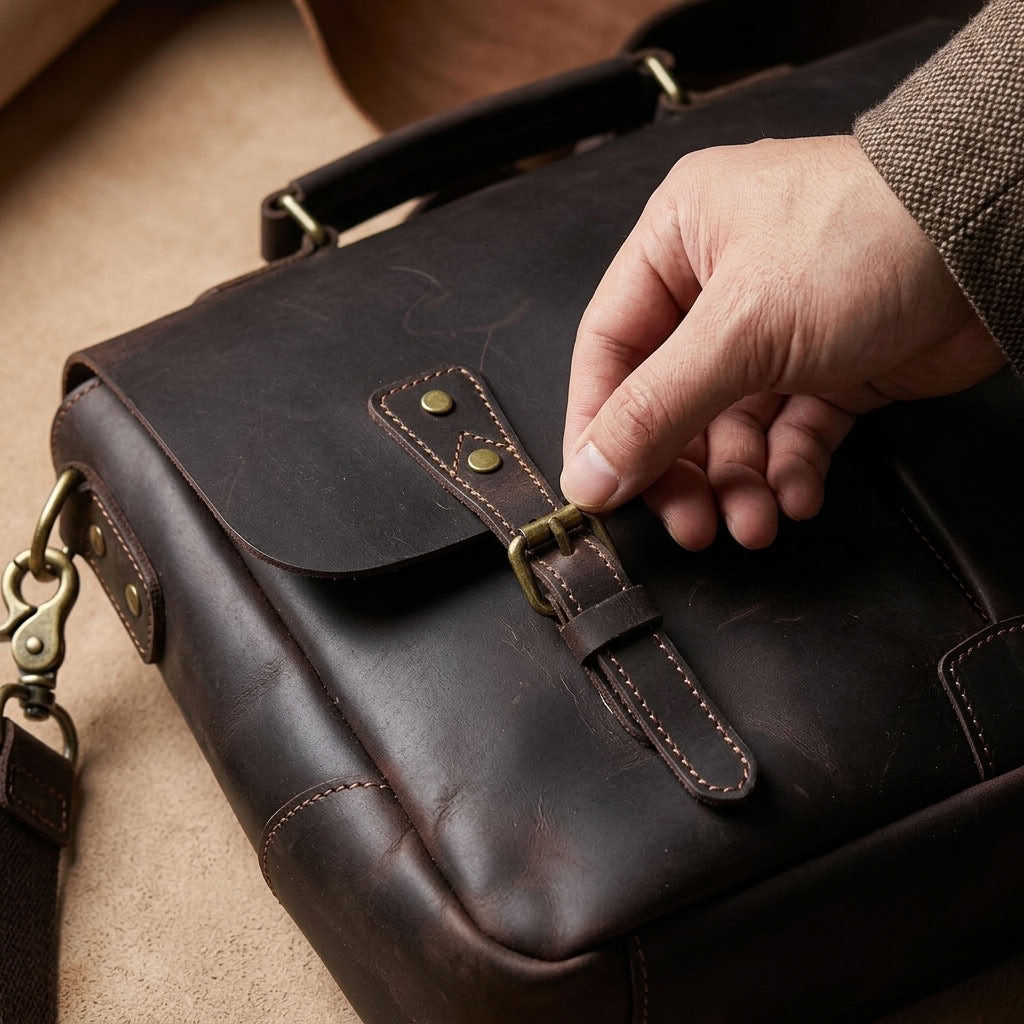 Sacoche reporter en cuir homme – Le Reporter VALMONT OFFICIEL