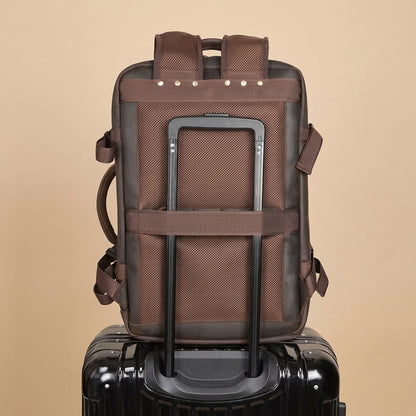 Sac à dos voyage cuir homme 15,6″ – Le Long-Courrier VALMONT
