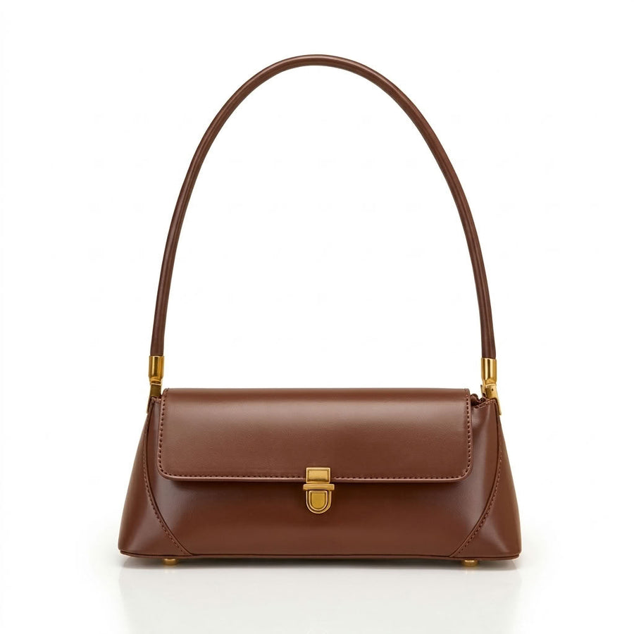 Petit sac épaule rétro femme en cuir de vachette "Iris" VALMONT