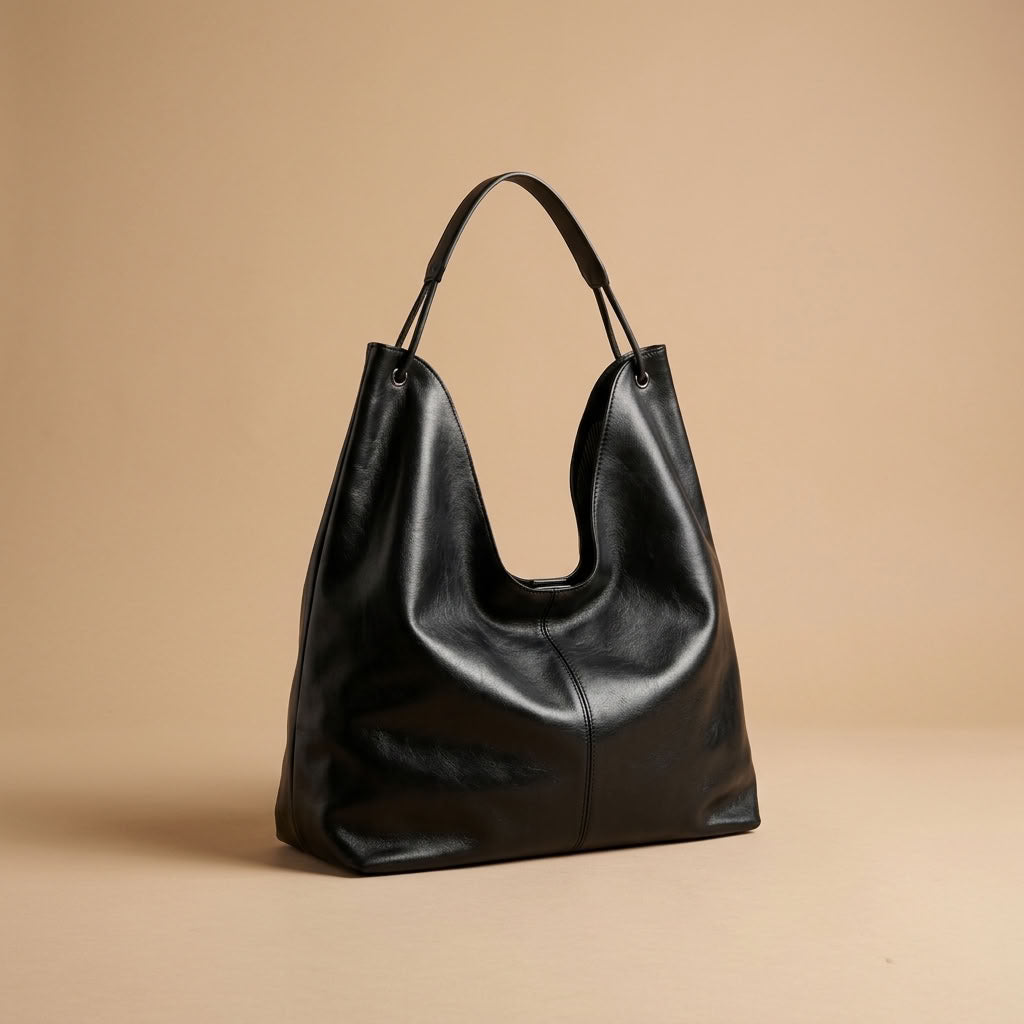 Sac hobo femme en cuir de vachette grand format "Héloïse" VALMONT