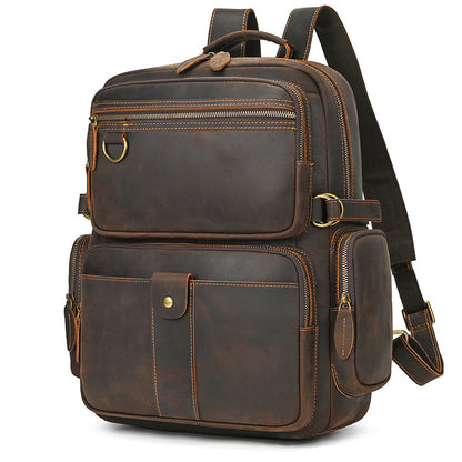 Sac à dos Homme en Cuir Vintage | Modèle Grand Voyageur VALMONT