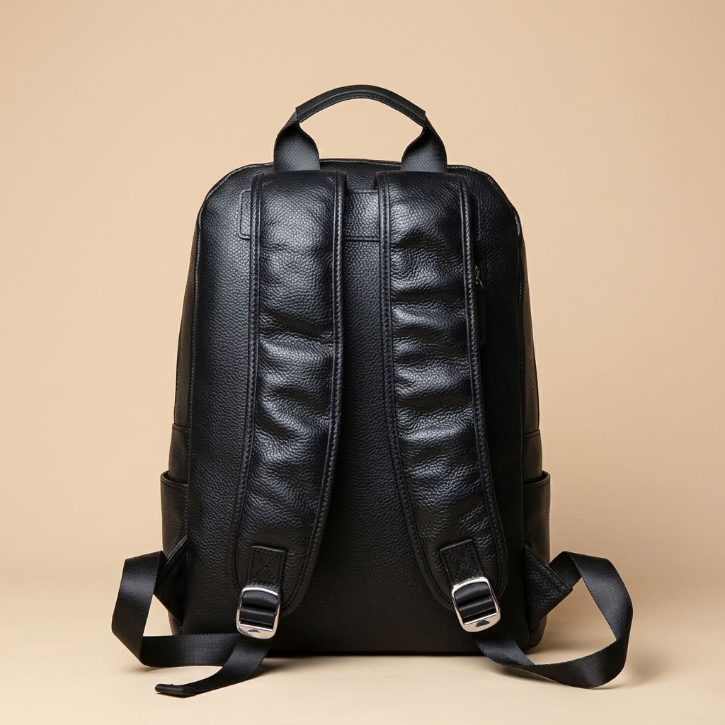 Sac à dos cuir noir homme "Le Sillage" VALMONT