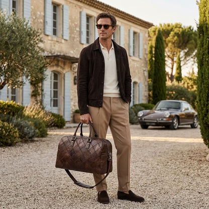 Sac de Voyage Homme en Cuir Vintage "Edgar" | VALMONT VALMONT