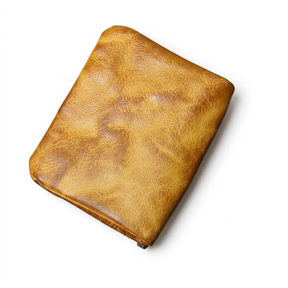 Portefeuille Cuir Tanné Végétal Homme Rétro | VALMONT VALMONT