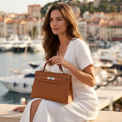 Sac à Main Trapèze en Cuir | Modèle Éclipse