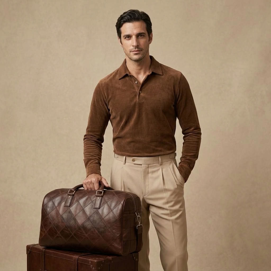 Sac de Voyage Homme en Cuir Vintage "Edgar" | VALMONT VALMONT