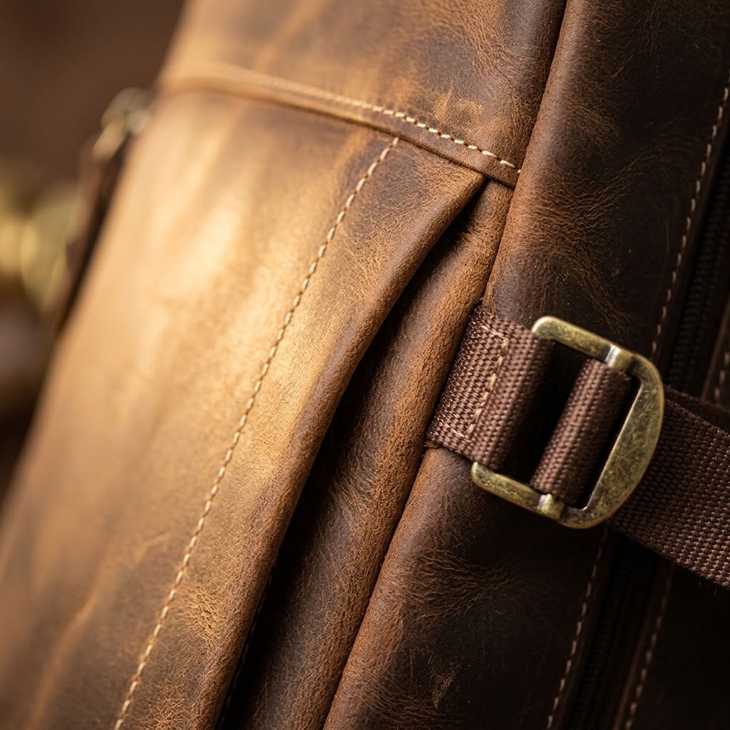 Sac à dos voyage cuir homme 15,6″ – Le Long-Courrier VALMONT