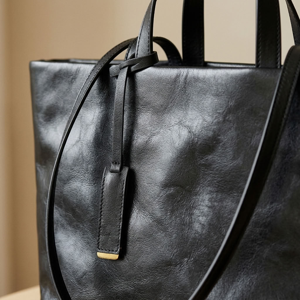 Sac cabas femme en cuir de vachette "Clémence" VALMONT