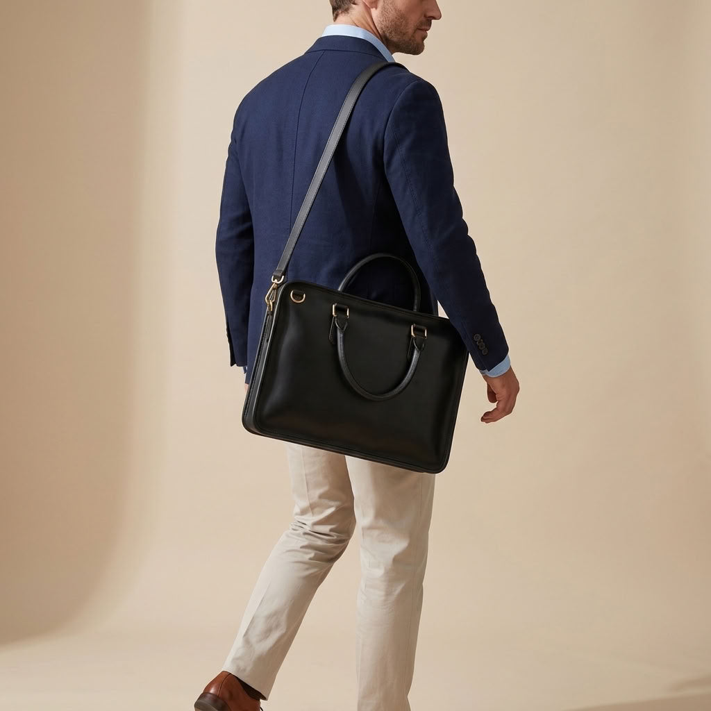 Sacoche Ordinateur Homme en Cuir "Alban" | VALMONT VALMONT OFFICIEL