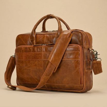 Sac Ordinateur en Cuir Homme | Elliot VALMONT