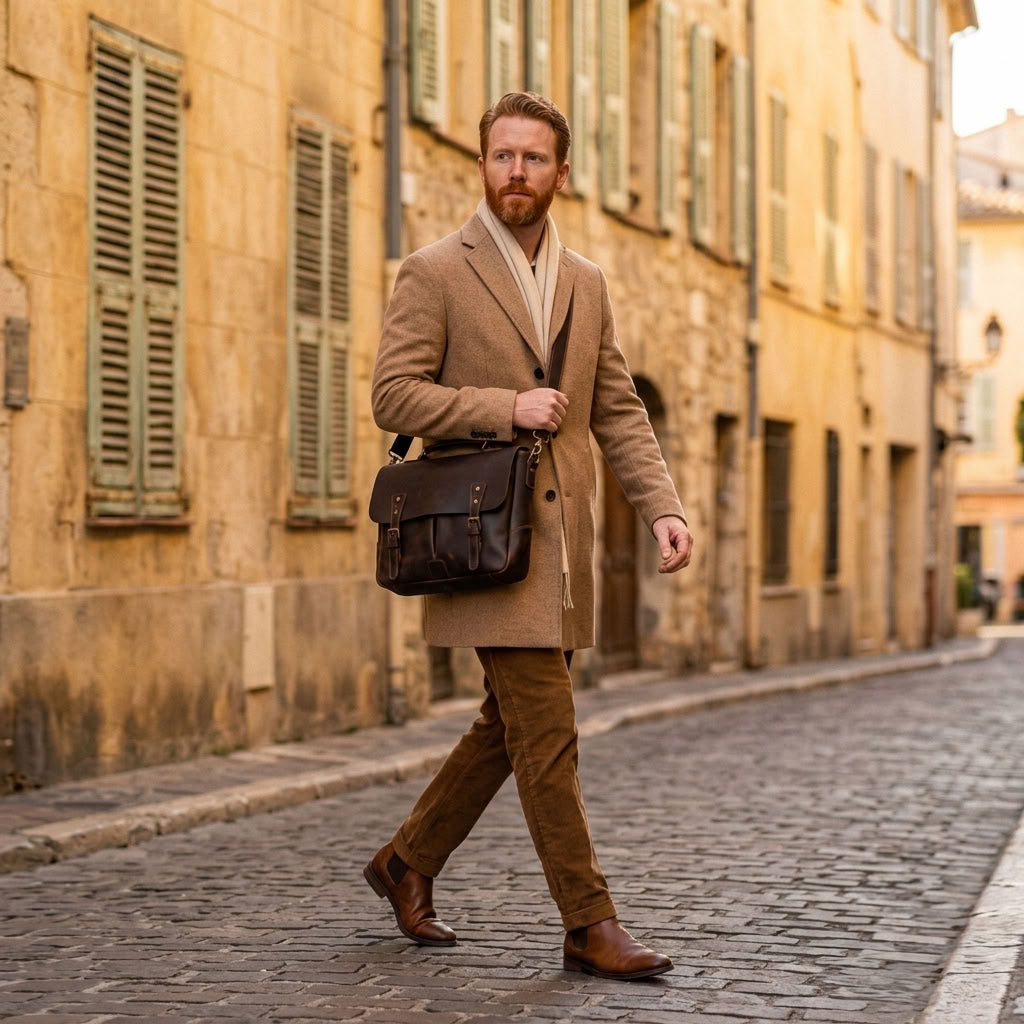Sacoche reporter en cuir homme – Le Reporter VALMONT OFFICIEL