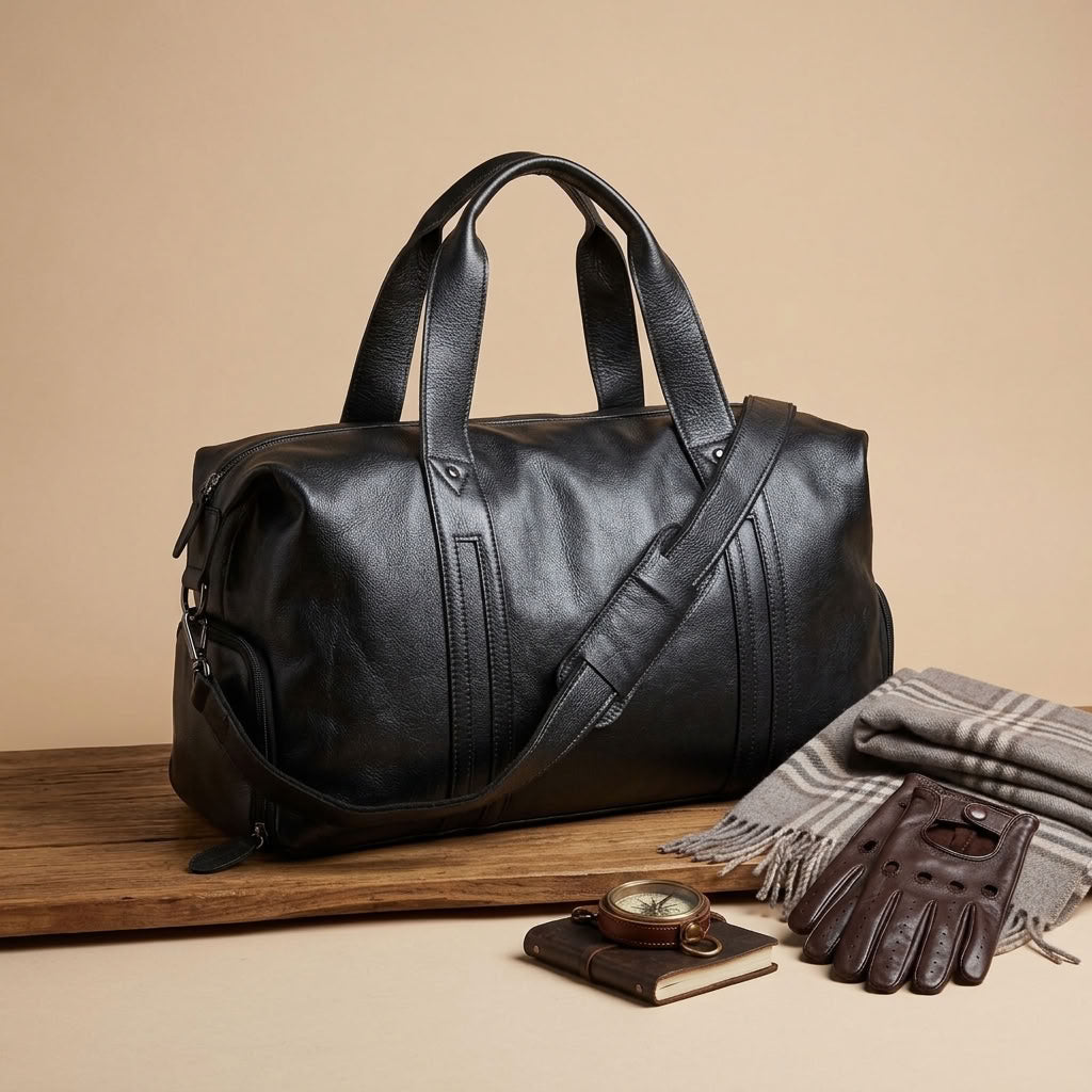 Sac de Voyage Homme en Cuir Véritable "Louis" | VALMONT VALMONT