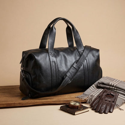 Sac de Voyage Homme en Cuir Véritable "Louis" | VALMONT VALMONT