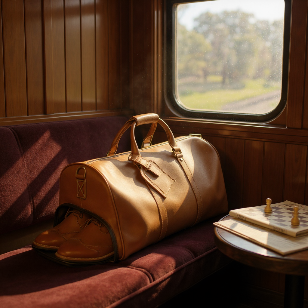 Sac Weekender Valmont – Cuir Pleine Fleur Marron