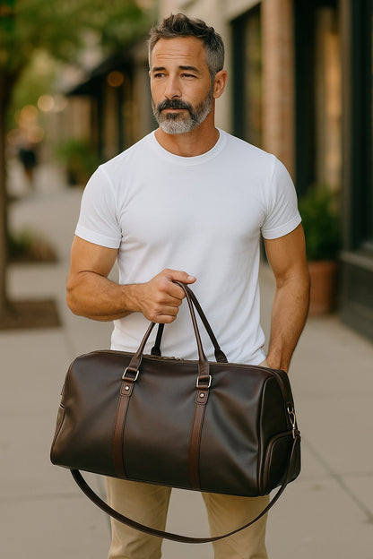 Sac Valmont Voyage – PU Imperméable Noir