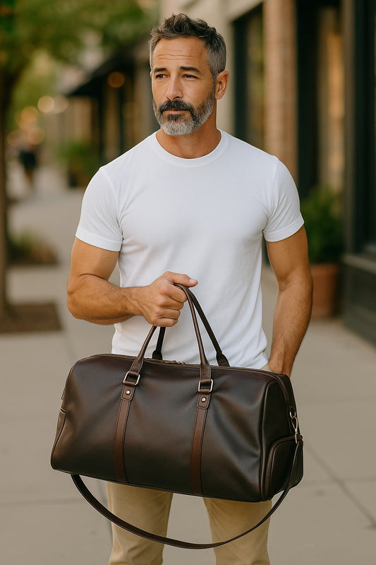 Sac Valmont Voyage – PU Imperméable Noir