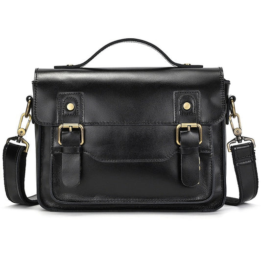 Sac Messager Rétro en Cuir Crazy Horse | VALMONT