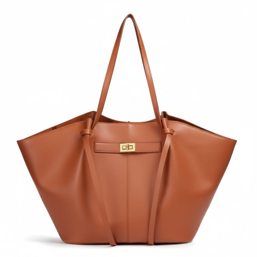 Sac Cabas Ailé VALMONT marron, vue principale