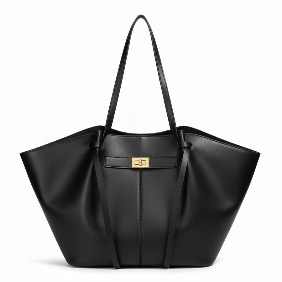 Sac Cabas Ailé VALMONT noir, vue principale