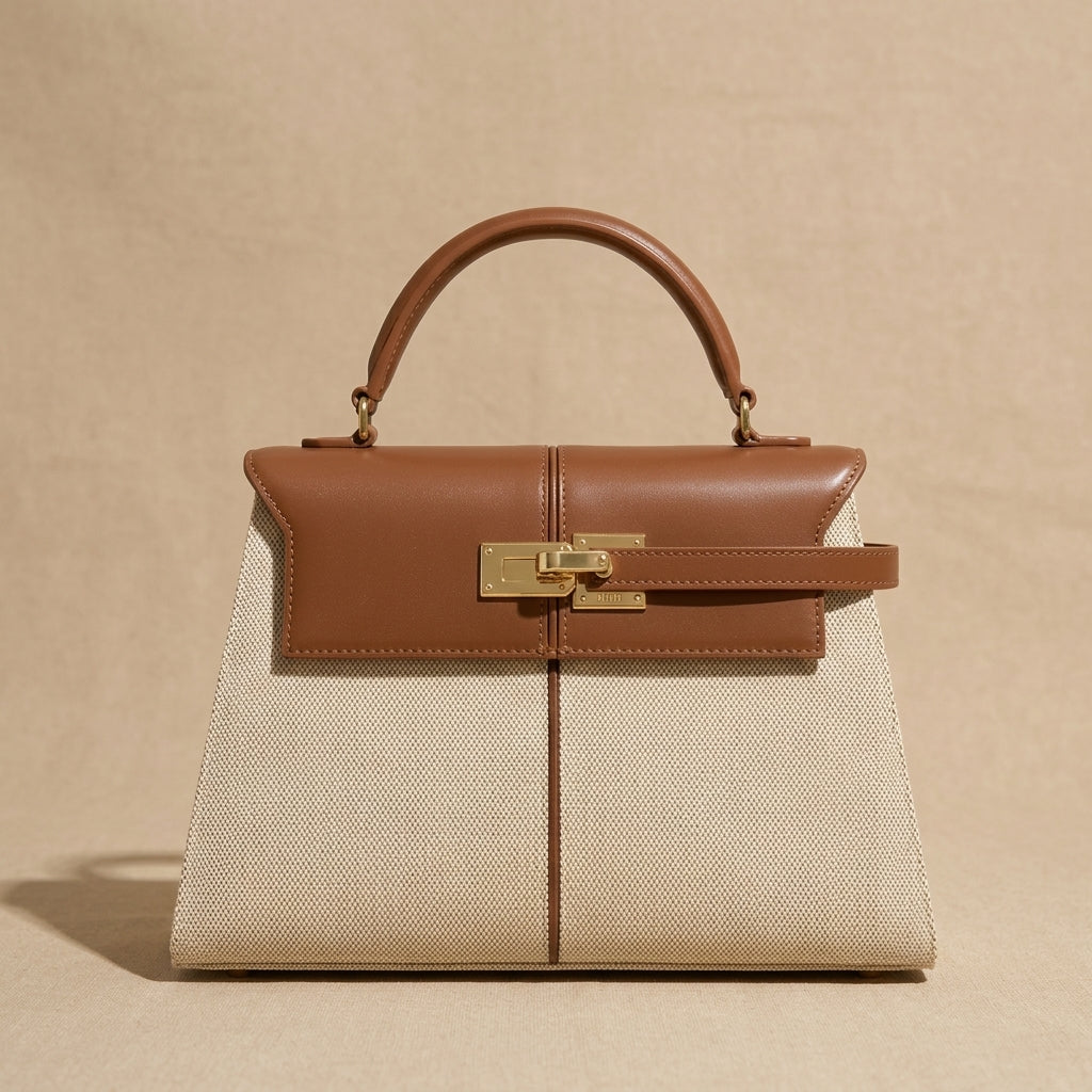 Sac à Main Trapèze en Toile | Modèle Éclipse