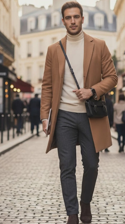 Sac Messager VALMONT Rétro en Cuir Crazy Horse